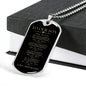 To Our Son - You Are Loved More Than You Know Dog Tag - Love Mom and Dad (Engraving option on next Page)