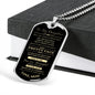 To My Daughter - I Will Always Be There For You Dog Tag - Love Mom (Engraving option on next Page)