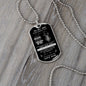 To My Son - Never Forget This Old Lion Loves You Dog Tag - Love Dad (Engraving option on next Page)