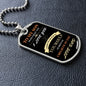 To My Son - I Believe In You Dog Tag - Love Dad (Engraving option on next Page)