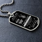 To My Son - Never Forget This Old Lion Loves You Dog Tag - Love Dad (Engraving option on next Page)