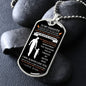 To My Daughter - Believe In Yourself Dog Tag - Love Dad (Engraving option on next Page)