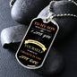 To My Son - I Believe In You Dog Tag - Love Dad (Engraving option on next Page)