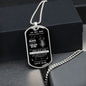 To My Son - Never Forget This Old Lion Loves You Dog Tag - Love Dad (Engraving option on next Page)