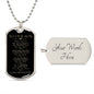 To Our Son - You Are Loved More Than You Know Dog Tag - Love Mom and Dad (Engraving option on next Page)