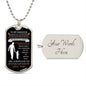 To My Daughter - Believe In Yourself Dog Tag - Love Dad (Engraving option on next Page)