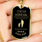To My Son - You Are So Special To Me Dog Tag - Love Dad (Engraving option on next Page)