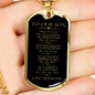 To Our Son - You Are Loved More Than You Know Dog Tag - Love Mom and Dad (Engraving option on next Page)