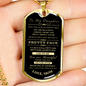 To My Daughter - I Will Always Be There For You Dog Tag - Love Mom (Engraving option on next Page)