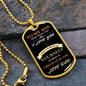To My Son - I Believe In You Dog Tag - Love Dad (Engraving option on next Page)
