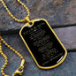 To Our Son - You Are Loved More Than You Know Dog Tag - Love Mom and Dad (Engraving option on next Page)