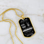 To My Son - Never Forget This Old Lion Loves You Dog Tag - Love Dad (Engraving option on next Page)