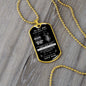 To My Son - Never Forget This Old Lion Loves You Dog Tag - Love Dad (Engraving option on next Page)