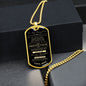 To My Daughter - I Will Always Be There For You Dog Tag - Love Mom (Engraving option on next Page)