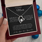 To My Mom - I Can Always Count On You Forever Love Necklace - Love Your Son