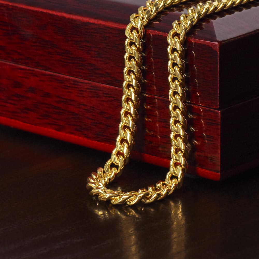 To My Boyfriend - This is the Love I Want to Last Forever - Cuban Chain Necklace