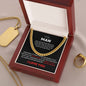 To My Man - I Love You Cuban Necklace