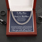 To My Man - I Love You With All My Heart - Cuban Chain Promise Necklace