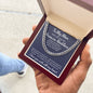To My Man - I Love You With All My Heart - Cuban Chain Promise Necklace