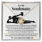 To My Soulmate Love Knot Necklace - I Love You More Than Orgasms White