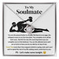 To My Soulmate Love Knot Necklace - I Love You More Than Orgasms White
