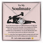 To My Soulmate Love Knot Necklace - I Love You More Than Orgasms Pink