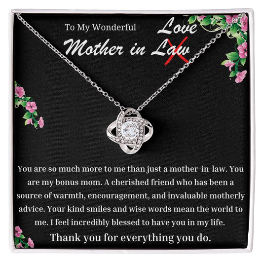 Wonderful Mother In Law Love Knot Necklace
