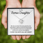 To My Bonus Daughter Love Knot Necklace - Our Bond Is Strong