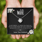 To My Wife - I'm Not Perfect Love Knot Necklace - Love, Your Husband
