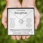 To My Daughter - Never Forget I Love You Love Knot Necklace