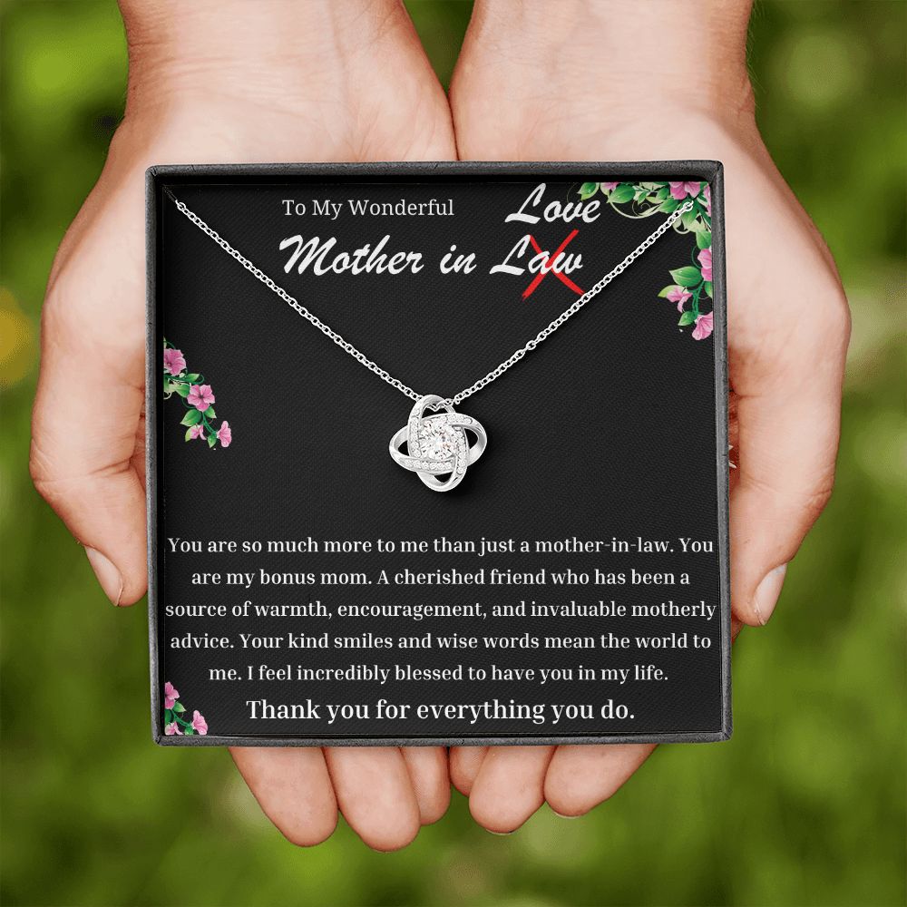 Wonderful Mother In Law Love Knot Necklace