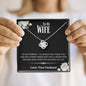To My Wife - I'm Not Perfect Love Knot Necklace - Love, Your Husband