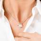 To My Bonus Daughter Love Knot Necklace - Grateful You Are In My Life