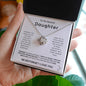 To My Daughter - Never Forget I Love You Love Knot Necklace