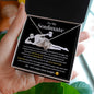 To My Soulmate Love Knot Necklace - I Love You More Than Orgasms Black w/Gold