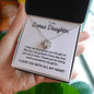 To My Bonus Daughter Love Knot Necklace - Grateful You Are In My Life