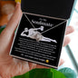 To My Soulmate Love Knot Necklace - I Love You More Than Orgasms Black