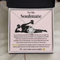 To My Soulmate Love Knot Necklace - I Love You More Than Orgasms Pink