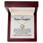 To My Bonus Daughter Love Knot Necklace - Grateful You Are In My Life