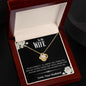To My Wife - I'm Not Perfect Love Knot Necklace - Love, Your Husband