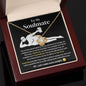 To My Soulmate Love Knot Necklace - I Love You More Than Orgasms Black w/Gold