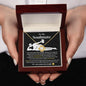 To My Soulmate Love Knot Necklace - I Love You More Than Orgasms Black w/Gold
