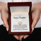 To My Bonus Daughter Love Knot Necklace - Grateful You Are In My Life