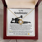 To My Soulmate Love Knot Necklace - I Love You More Than Orgasms White
