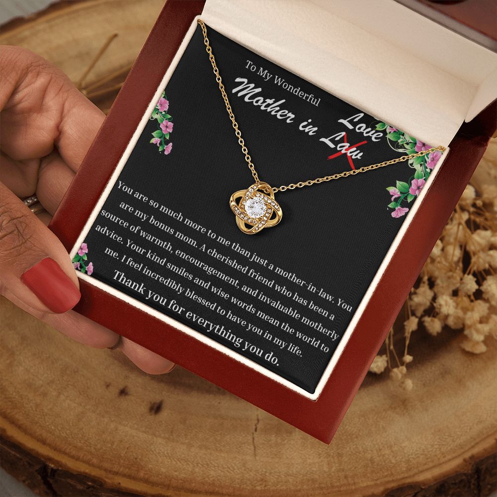 Wonderful Mother In Law Love Knot Necklace