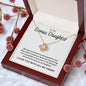 To My Bonus Daughter Love Knot Necklace - Our Bond Is Strong