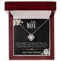 To My Wife - I'm Not Perfect Love Knot Necklace - Love, Your Husband