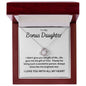 Bonus Daughter Gold or Silver Love Knot Necklace - Shine Like The Brightest Star