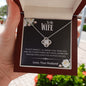 To My Wife - I'm Not Perfect Love Knot Necklace - Love, Your Husband