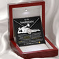 To My Soulmate Love Knot Necklace - I Love You More Than Orgasms Black w/Gold